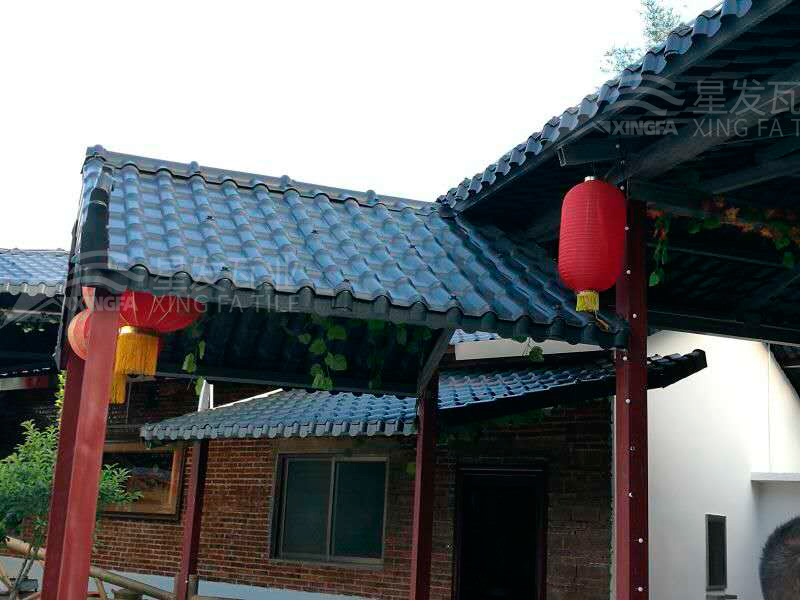 園林建筑搭建樹(shù)脂瓦涼亭，將景觀(guān)與藝術(shù)融合，別具一格！